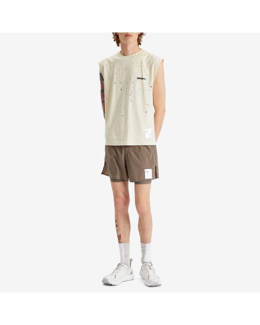 Satisfy Brown Techsilk 5” Shorts for men