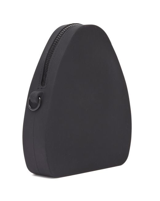 A Bathing Ape Black Bape Shark Silicon Shoulder Bag for men