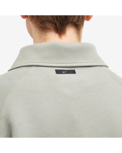Nike Gray Tech Fleece Half-Zip Sweat for men