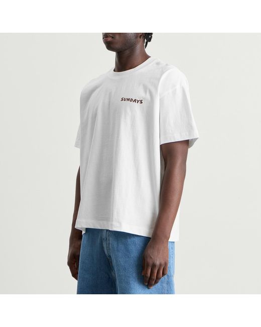 Sundays White 99 T-Shirt for men