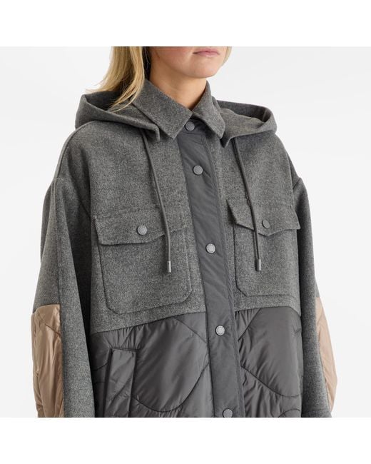 Weekend by Maxmara Ossola Quilted Coat in Grey | Lyst UK
