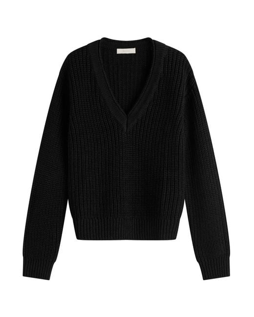 Faithfull The Brand Black Barbaine Knit Jumper