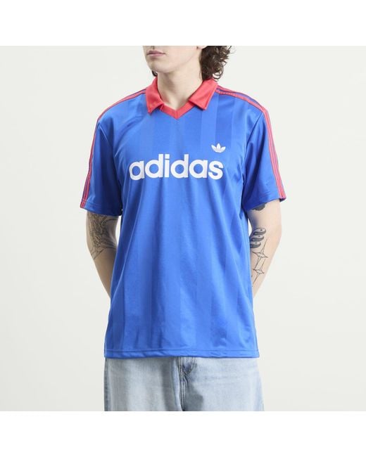Adidas Blue Spellout Jersey for men