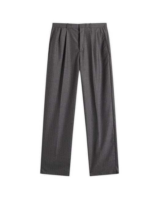 Jil Sander Gray Pinstripe Wool Trouser for men