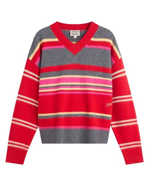 Damson Madder Red Rene V Jumper
