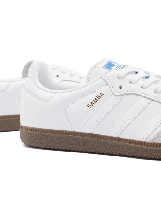 Adidas White Samba Og Sneakers for men