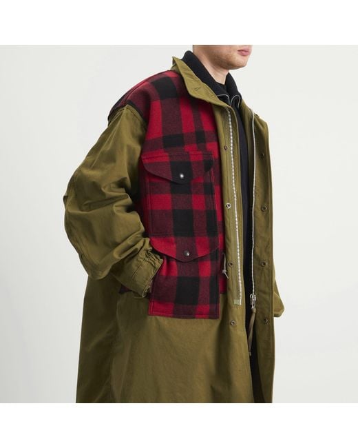 Junya Watanabe Red X Filson Mackinaw Wool Jacket for men
