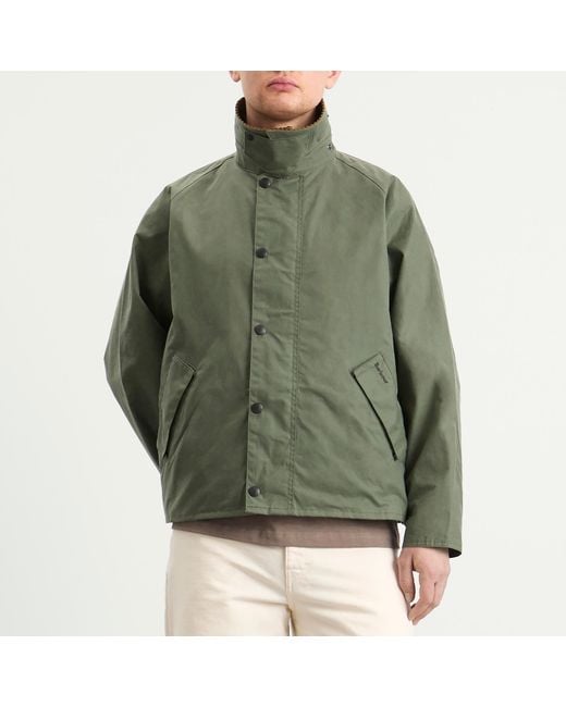 Barbour Green Os Transport Wax Jacket for men
