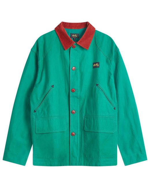 Stan Ray Green Hunters Jacket Racing Half Panama for men