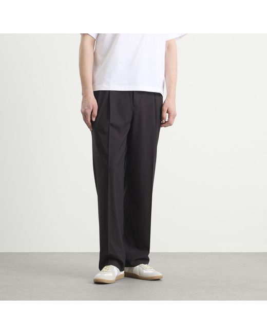 Kaptain Sunshine Wool Poplin Shoecut Trousers in Gray for Men | Lyst