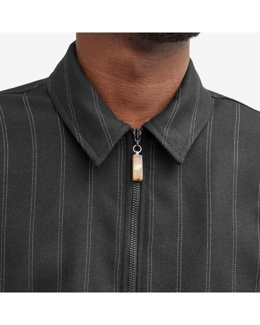 Soulland Black Derry Zip Shirt Jacket for men