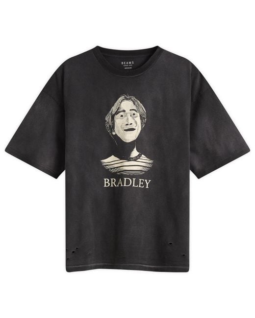 Beams Plus Black Portrait T-Shirt for men