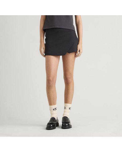 END. Black Compact Skort