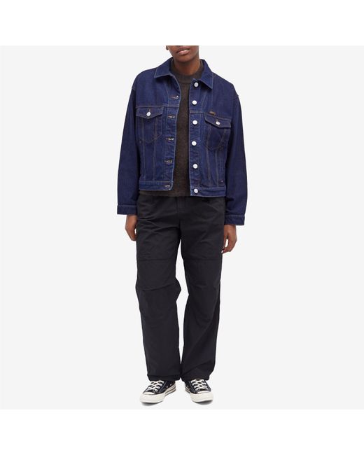 Obey Blue Juniper Oversized Trucker Jacket
