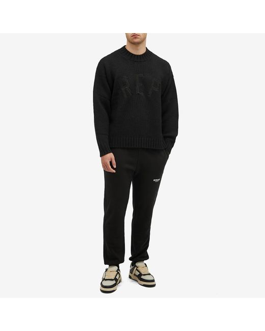 Represent Black Rep Knit Jumper for men