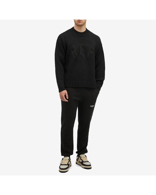 Represent Black Rep Knit Jumper for men