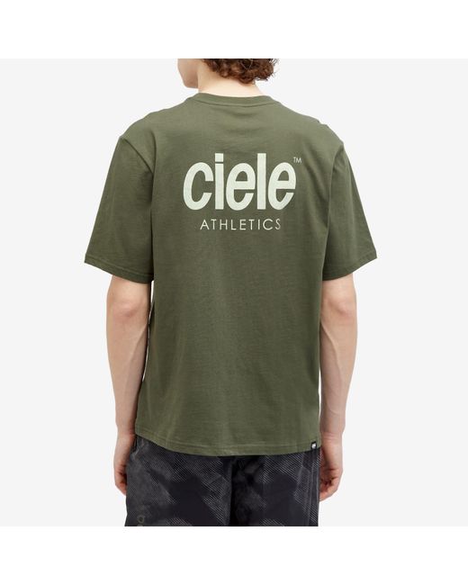Ciele Athletics Green Athletics Graphic T-Shirt for men