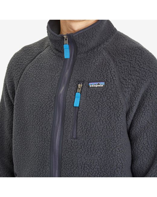 Patagonia Blue Retro Pile Fleece Jacket for men