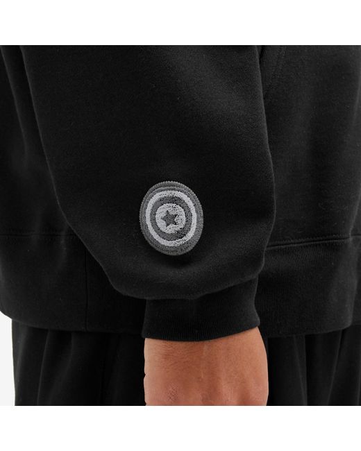 A Bathing Ape Black One Point Shark Full Zip Hoodie for men