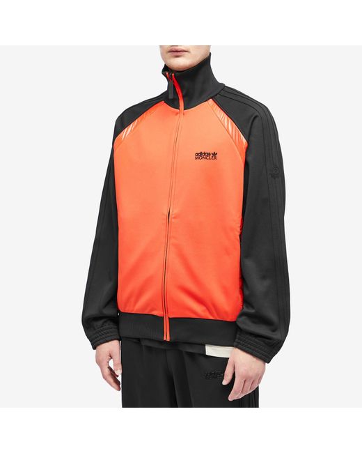 Moncler Orange X Adidas Originals Zip Up Knit Track Jacket for men