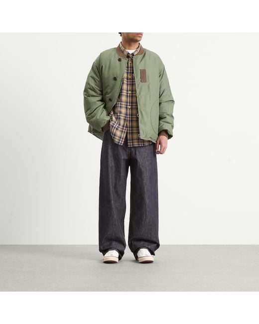 Visvim Green Corps Down Bomber Jacket for men