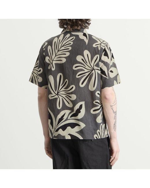 Universal Works Gray Baja Print Road Shirt for men
