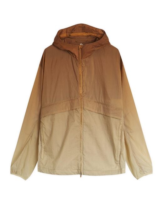 REPRESENT 247 Brown Hooded Training Jacket for men