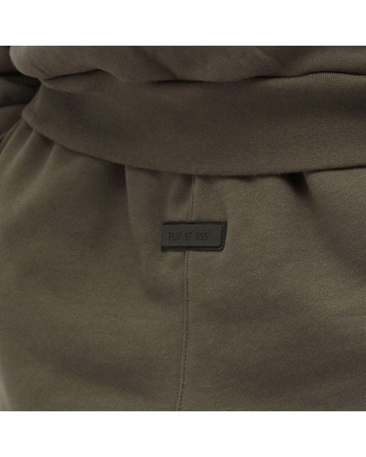 Fear Of God Green Spring Tab Detail Sweat Shorts for men