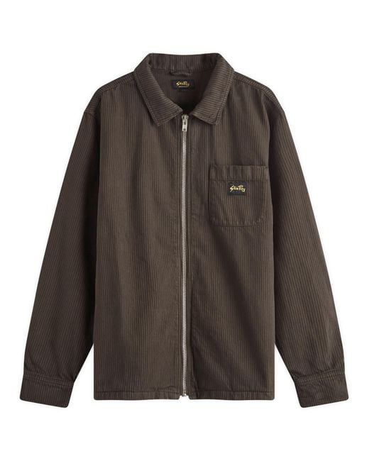 Stan Ray Brown Zip Overshirt for men