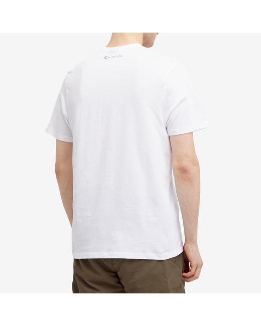 MONTANÉ White Mono Logo T-Shirt for men