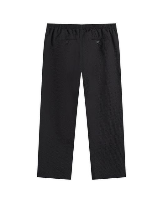MKI Miyuki-Zoku Blue Presented By End. Seersucker Wide Leg Trousers for men