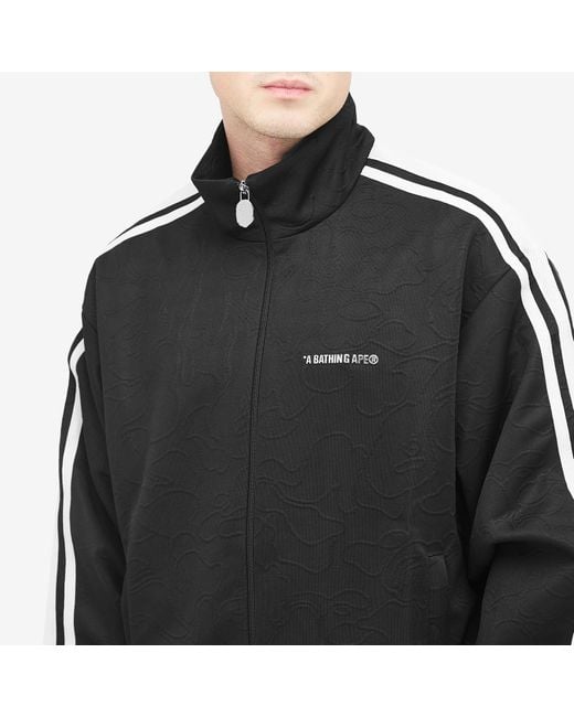 A Bathing Ape Black Line Camo Track Jacket for men