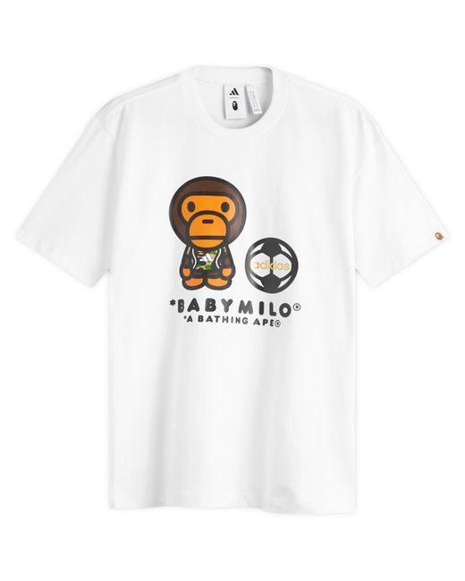 Adidas White X Bape Milo T-Shirt for men