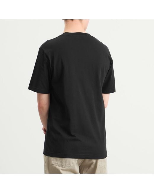 Norse Projects Black Johannes Logo Print T-Shirt for men