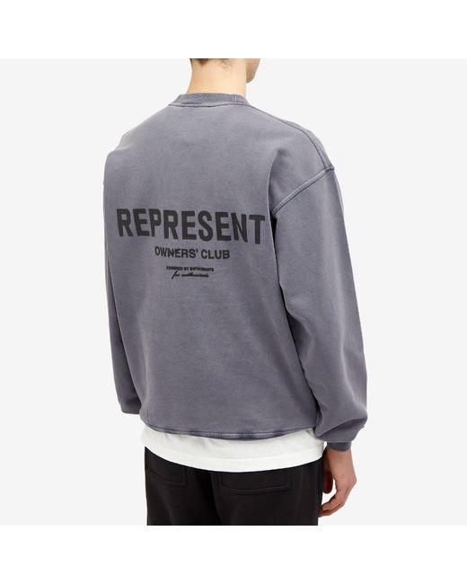 Represent Gray Owners Club Sweatshirt for men