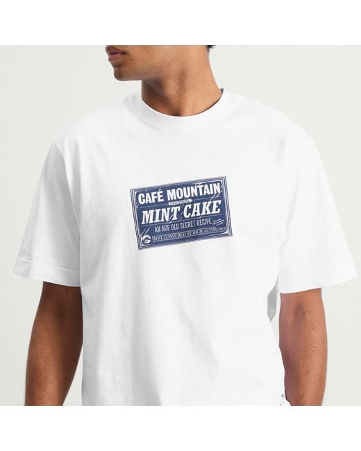 Cafe Mountain White Mintcake T-Shirt for men