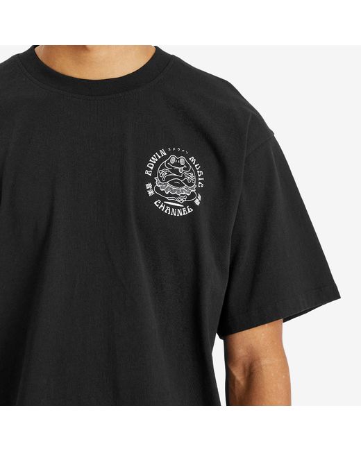 Edwin Black Music Channel T-Shirt for men