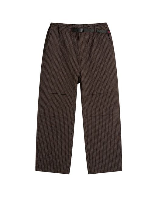 Gramicci Brown Northside Plaid Pant