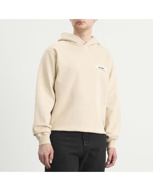 Jacquemus Natural Gros Grain Hoodie for men