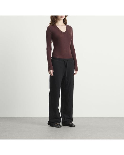 Entire studios Brown Circle Neck Bodysuit
