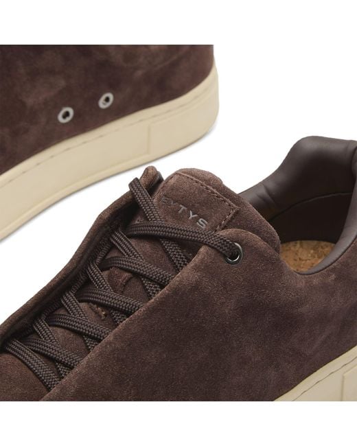 Eytys Brown Doja Suede Sneakers for men