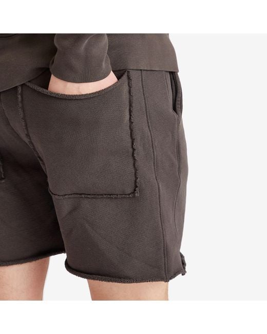 Les Tien Black Heavyweight Yacht Shorts for men