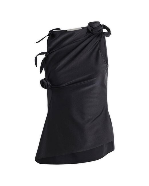 Coperni Black Flower Top