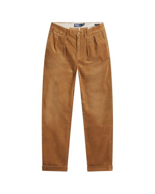 Polo Ralph Lauren Brown Pleated Chino for men