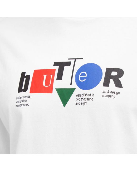 Butter Goods White Design Co T-Shirt for men