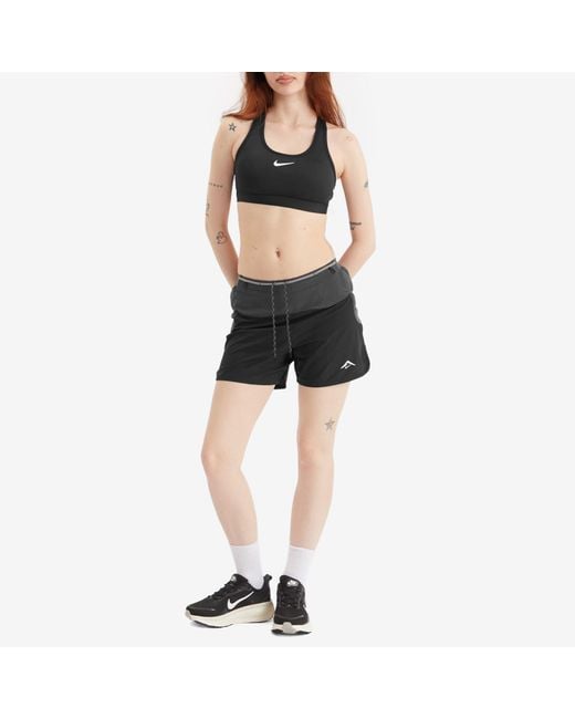Nike Black Swoosh Sports Bra