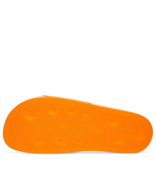 Palm Angels Orange Classic Logo Pool Slide for men