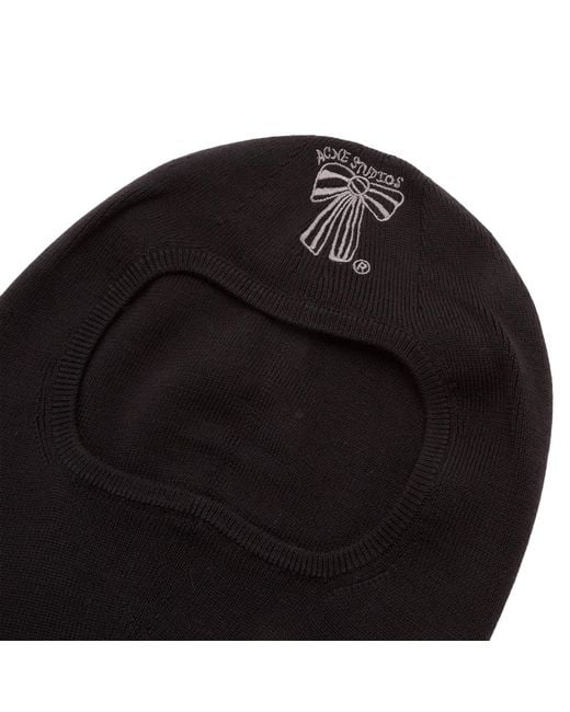 Acne Black Kosp Merino Balaclava for men