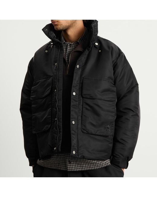 Ganter Black Down Peveril Jacket for men