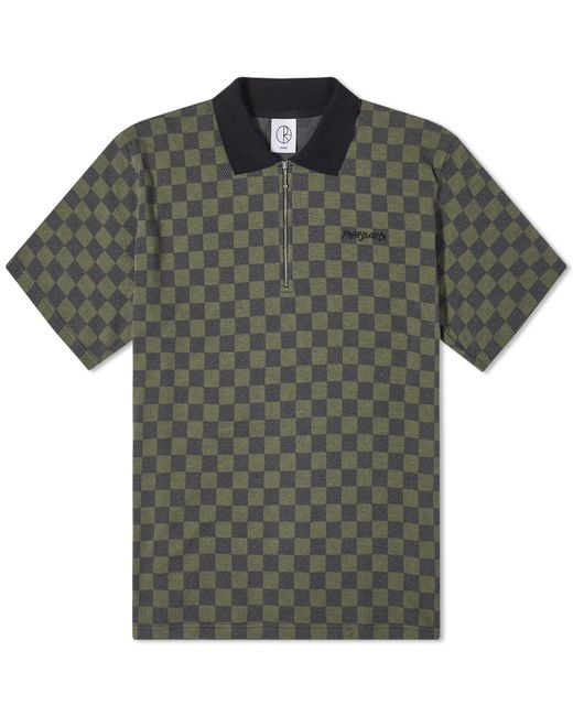 POLAR SKATE Green Jacques Polo Shirt for men